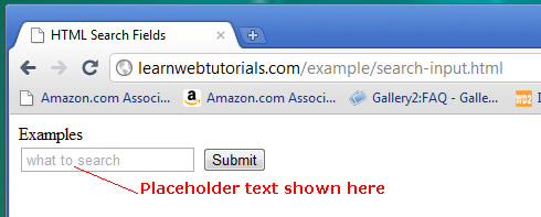 placeholder text in chrome