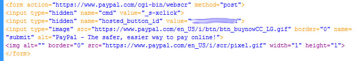 paypal button code