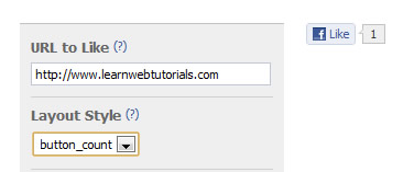Facebook button_count style Like button