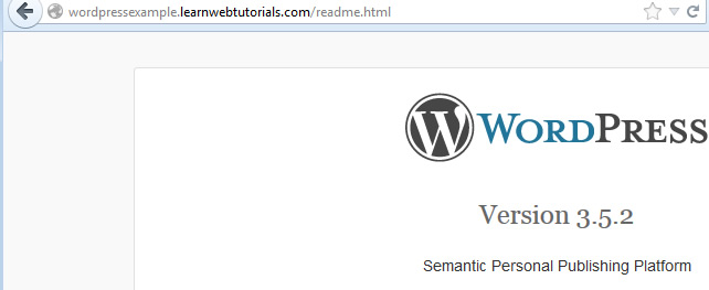 wordpress version in readme file