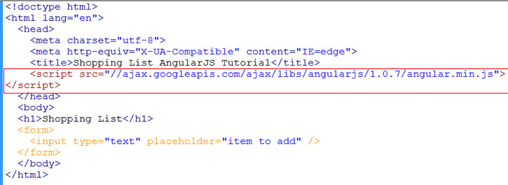 angularjs script in head