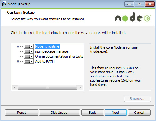 installing node.js