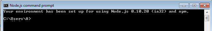 nodejs command line
