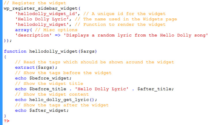 code to create custom widget