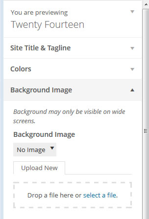 customize with background image