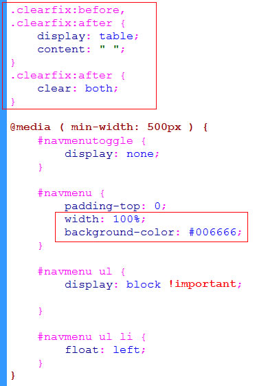 add clearfix to CSS