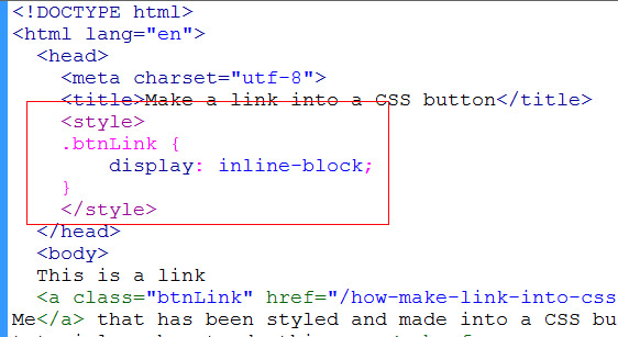 How to Make a Link Into a CSS Button | Learn Web Tutorials