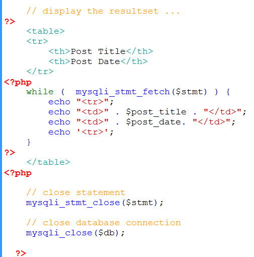 Using Prepared Statement With PHP And MySQL Learn Web Tutorials