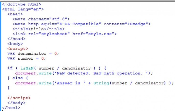 How to detect NaN in Javascript? | Learn Web Tutorials